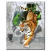 Malen Nach Zahlen Kunst 3d Tiger Kommt Aus Der Wand