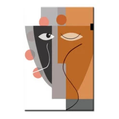 Malen Nach Zahlen Minimalismus Einfache Formen Gesicht II