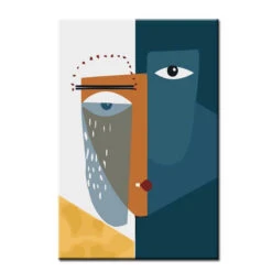 Malen Nach Zahlen Minimalismus Einfache Formen Gesicht III