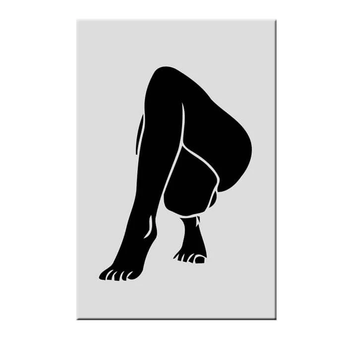 Malen Nach Zahlen Kunst Minimalismus Schwarze Füße 1 Malen Nach Zahlen Kunst Minimalismus Schwarze Füße