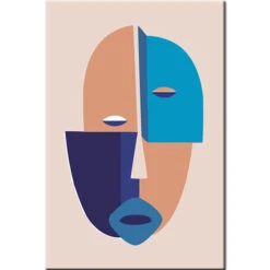 Malen Nach Zahlen Kunst Geometische Abstrakte Figuren V