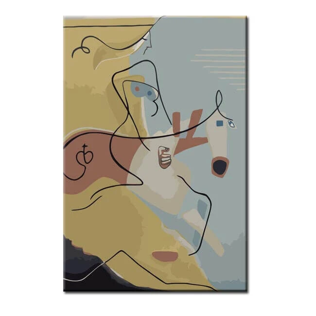 Malen Nach Zahlen Kunst Geometische Abstrakte Tierfigur 1 Malen Nach Zahlen Kunst Geometische Abstrakte Tierfigur