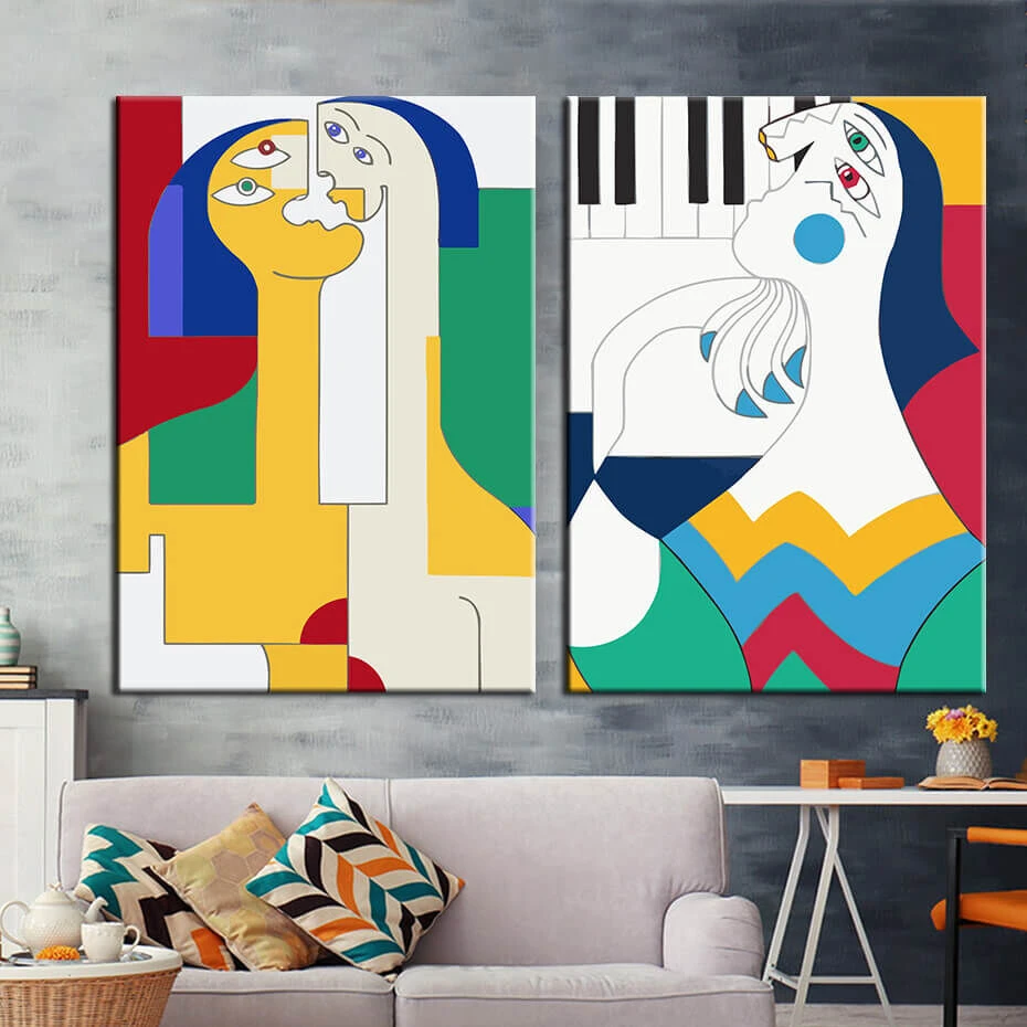 Malen Nach Zahlen Kunst Abstrakte Kunst 2 Personen 2 Malen Nach Zahlen Kunst Abstrakte Kunst 2 Personen - Image 2