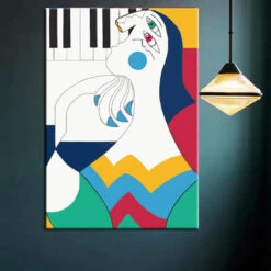 Malen Nach Zahlen Kunst Abstrakte Kunst Pianist -myPaintLab Deutschland Verkaufs-Shop art ab 065 1 2