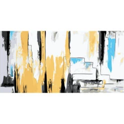 Malen Nach Zahlen Kunst Abstrakte Malerei Weiss Gold