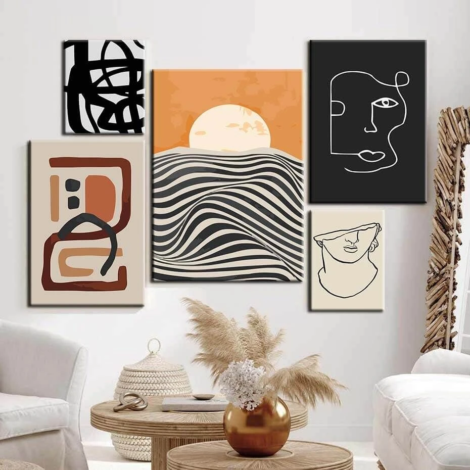 Malen Nach Zahlen Kunst Abstrakte Malerei Sonnenaufgang 3 Malen Nach Zahlen Kunst Abstrakte Malerei Sonnenaufgang - Image 3