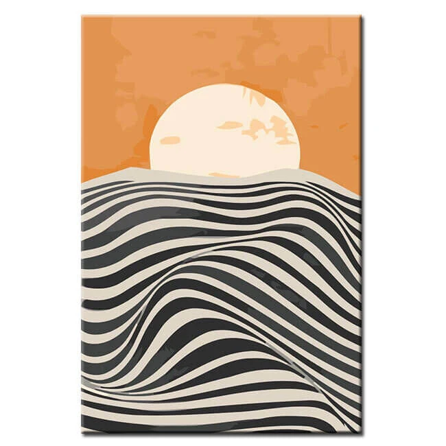 Malen Nach Zahlen Kunst Abstrakte Malerei Sonnenaufgang 4 Malen Nach Zahlen Kunst Abstrakte Malerei Sonnenaufgang - Image 4