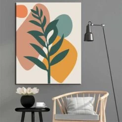 Malen Nach Zahlen Kunst Farbiges Blatt Auf Buntem Hintergrund -myPaintLab Deutschland Verkaufs-Shop art ab 111 1 1