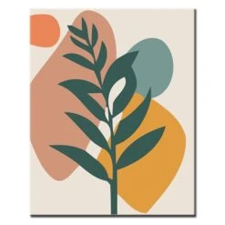 Malen Nach Zahlen Kunst Farbiges Blatt Auf Buntem Hintergrund