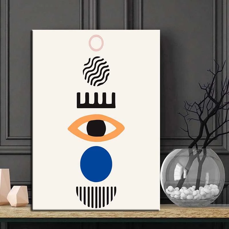 Malen Nach Zahlen Kunst Minimalismus Auge Bunte Kreise 3 Malen Nach Zahlen Kunst Minimalismus Auge Bunte Kreise - Image 3