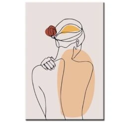 Malen Nach Zahlen Kunst Minimalismus Strichzeichnung Frau Rücken -myPaintLab Deutschland Verkaufs-Shop art ab 122 1