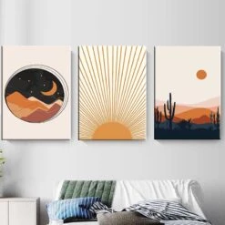 Malen Nach Zahlen Kunst Minimalismus Nacht über Den Bergen -myPaintLab Deutschland Verkaufs-Shop art ab 124 126 135 2