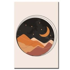 Malen Nach Zahlen Kunst Minimalismus Nacht über Den Bergen -myPaintLab Deutschland Verkaufs-Shop art ab 124 1