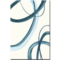 Malen Nach Zahlen Kunst Abstrakt Blaue Striche II