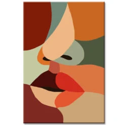 Malen Nach Zahlen Minimalismus Kunst Kuss