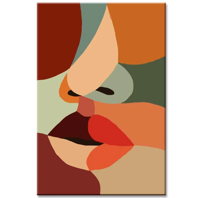 Malen Nach Zahlen Minimalismus Kunst Kuss 1 Malen Nach Zahlen Minimalismus Kunst Kuss