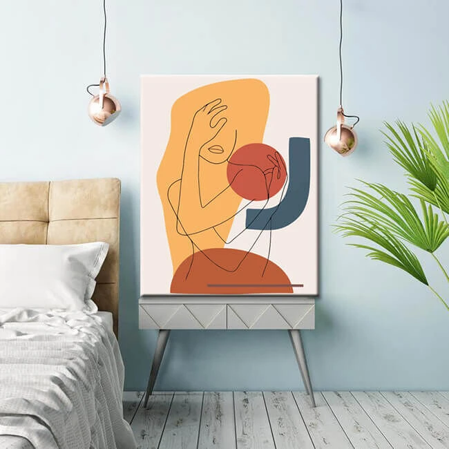 Malen Nach Zahlen Minimalismus Strichzeichnung Frau 2 Malen Nach Zahlen Minimalismus Strichzeichnung Frau - Image 2