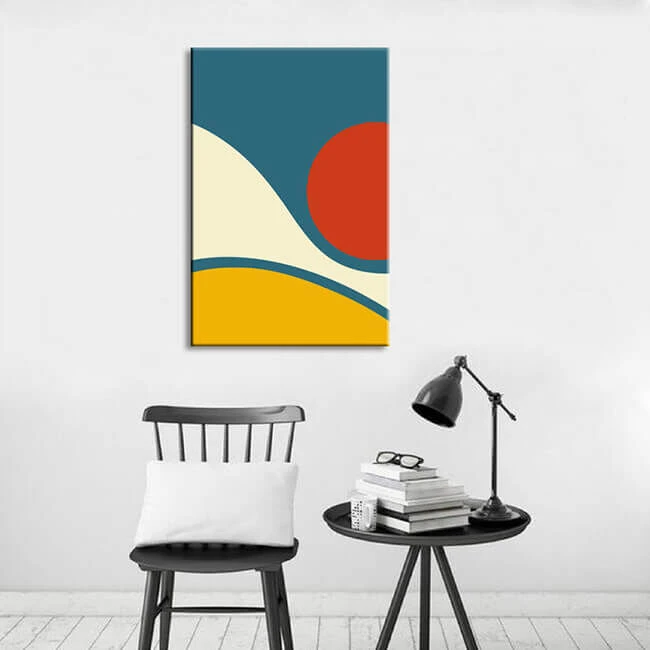 Malen Nach Zahlen Minimalismus Landschaft Sonne 2 Malen Nach Zahlen Minimalismus Landschaft Sonne - Image 2