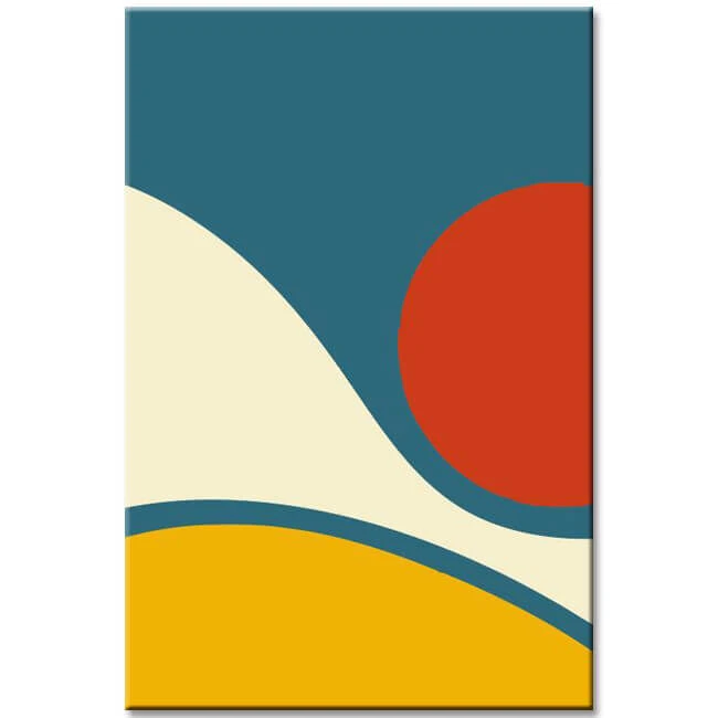 Malen Nach Zahlen Minimalismus Landschaft Sonne 1 Malen Nach Zahlen Minimalismus Landschaft Sonne