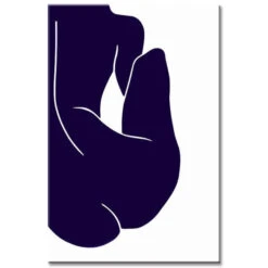 Malen Nach Zahlen Minimalismus Lila Weiss Figur