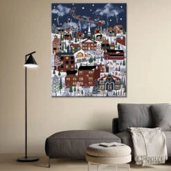 Malen Nach Zahlen Weihnachten Illustration Weihnachtsdorf Winter -myPaintLab Deutschland Verkaufs-Shop art christmas 006 1 3