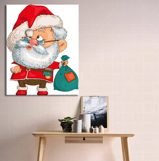 Malen Nach Zahlen Weihnachten Motiv Mit Weihnachtsmann 2 Malen Nach Zahlen Weihnachten Motiv Mit Weihnachtsmann - Image 2