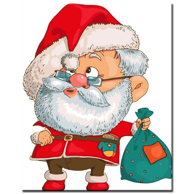 Malen Nach Zahlen Weihnachten Motiv Mit Weihnachtsmann 1 Malen Nach Zahlen Weihnachten Motiv Mit Weihnachtsmann