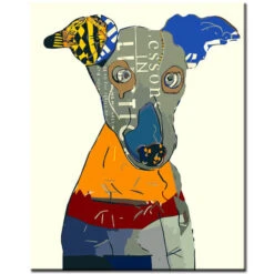 Malen Nach Zahlen Graffiti Kunst Hund I