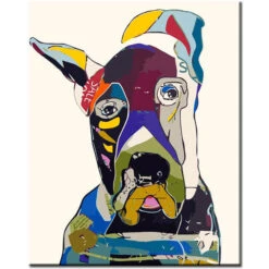 Malen Nach Zahlen Graffiti Kunst Hund II