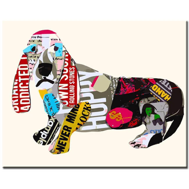 Malen Nach Zahlen Graffiti Kunst Hund III 1 Malen Nach Zahlen Graffiti Kunst Hund III