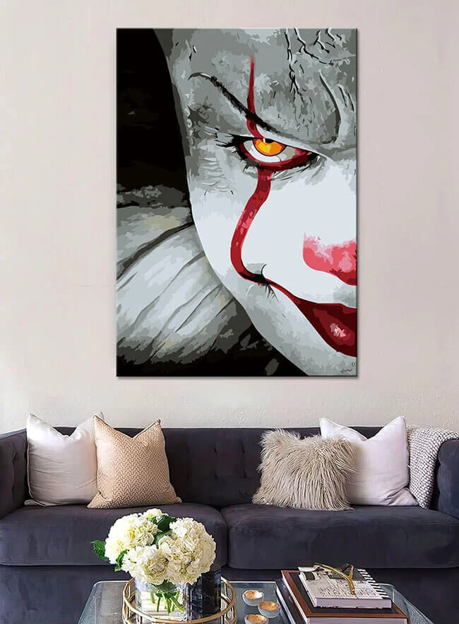 Malen Nach Zahlen Horror Clown Pennywise Versand Aus DE 2 Malen Nach Zahlen Horror Clown Pennywise Versand Aus DE - Image 2