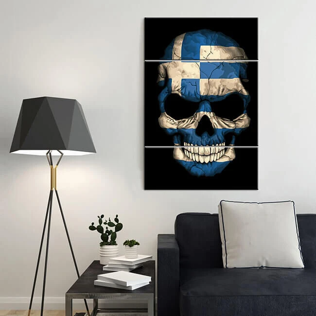 Malen Nach Zahlen Totenkopf - Griechenland 3-teilig Versand Aus DE 2 Malen Nach Zahlen Totenkopf - Griechenland 3-teilig Versand Aus DE - Image 2