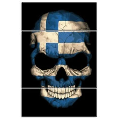 Malen Nach Zahlen Totenkopf - Griechenland 3-teilig Versand Aus DE