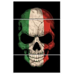 Malen Nach Zahlen Totenkopf - Italien 3-teilig Versand Aus DE