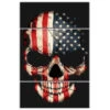 Malen Nach Zahlen Totenkopf - USA - Amerika 3-teilig Versand Aus DE