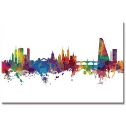 Malen Nach Zahlen Schweiz Skyline Basel