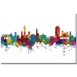 Malen Nach Zahlen Skyline Von Lugano Schweiz