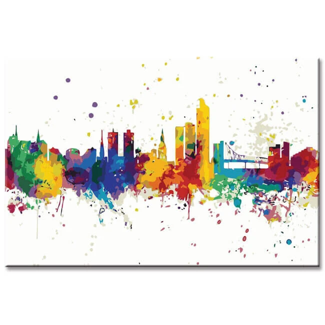 Malen Nach Zahlen Norwegen Skyline Oslo 1 Malen Nach Zahlen Norwegen Skyline Oslo