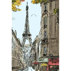 Malen Nach Zahlen Kunst Landschaft Blick Zum Eiffelturm In Paris