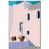 Malen Nach Zahlen Minimalismus Kunst Rosafarbenes Haus Mit Treppe Versand Aus DE
