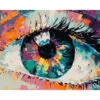 Malen Nach Zahlen Kunst Buntes Auge