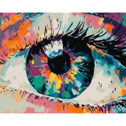 Malen Nach Zahlen Kunst Buntes Auge