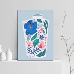 Malen Nach Zahlen Kunst Minimalismus Farbige Vase