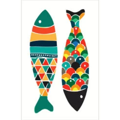 Malen Nach Zahlen Kunst 2 Bunte Fische Kopf Zum Schwanz