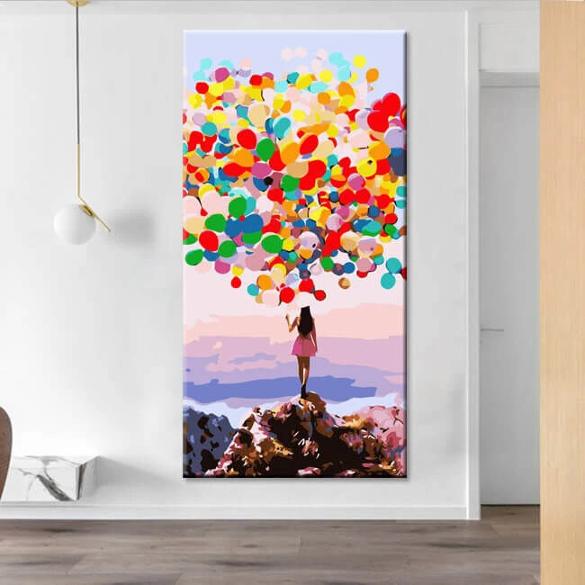 Malen Nach Zahlen Kunst Viele Bunte Luftballons 2 Malen Nach Zahlen Kunst Viele Bunte Luftballons - Image 2