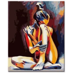 Malen Nach Zahlen Abstraktes Mädchen Motiv Versand Aus DE