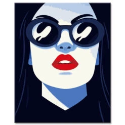 Malen Nach Zahlen Frau Mit Sonnenbrille Versand Aus DE