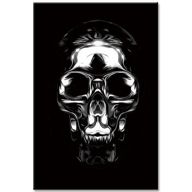 Malen Nach Zahlen Metallischer Totenschädel Versand Aus DE 1 Malen Nach Zahlen Metallischer Totenschädel Versand Aus DE