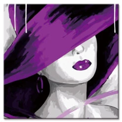 Malen Nach Zahlen Frau Im Lila Hut Versand Aus DE