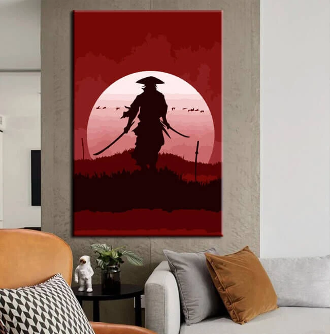 Malen Nach Zahlen Samurai Krieger Versand Aus DE 2 Malen Nach Zahlen Samurai Krieger Versand Aus DE - Image 2